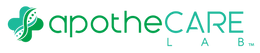 Logo of apotheCARE LAB with green design