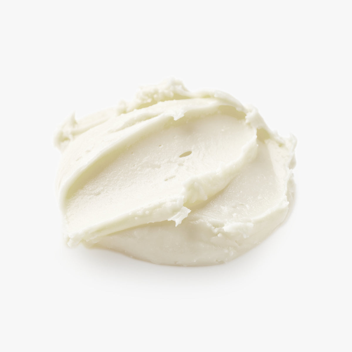 White cream on a white background