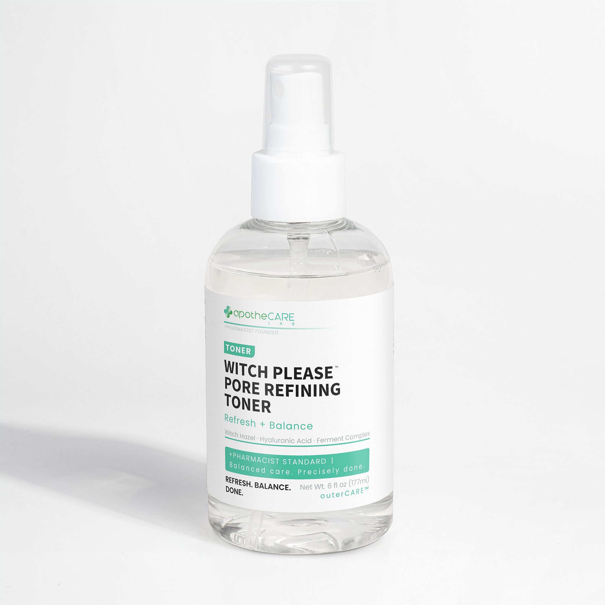 Bottle of 'Witch Please Pore Refining Toner' on a white background
