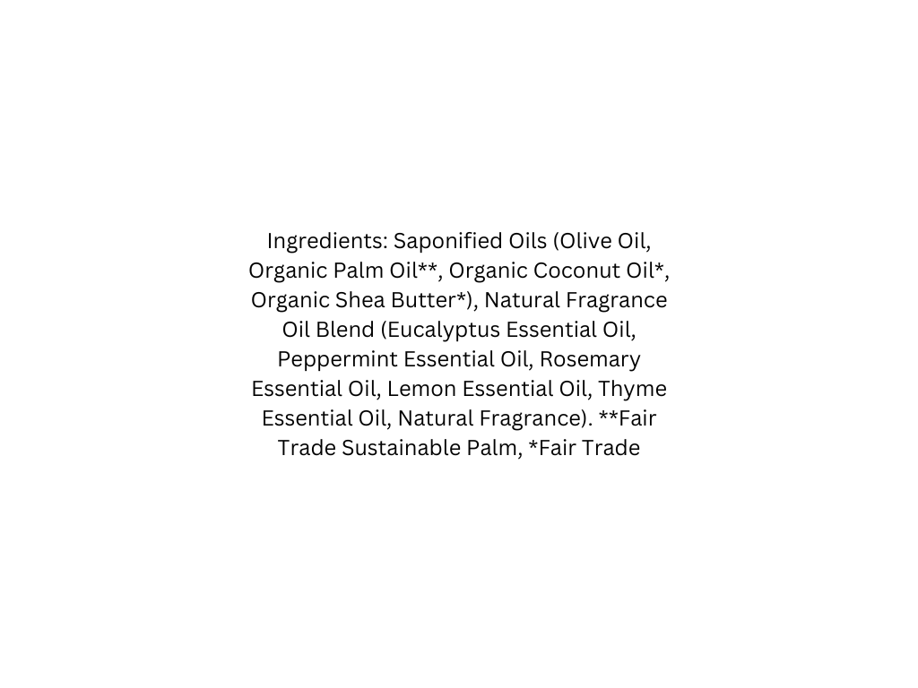 List of ingredients on a white background