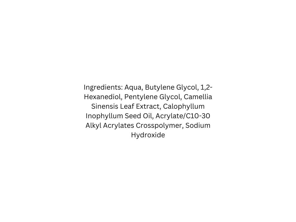 List of ingredients on a white background