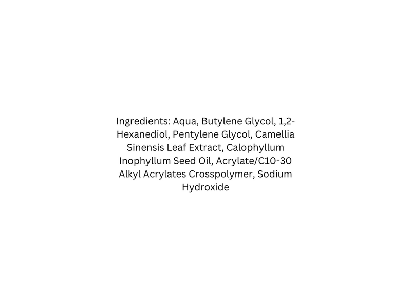 List of ingredients on a white background