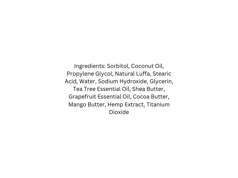 List of ingredients on a white background
