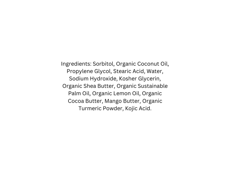 List of ingredients on a white background