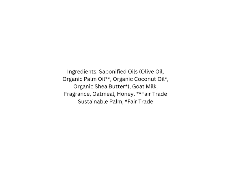 List of ingredients on a white background
