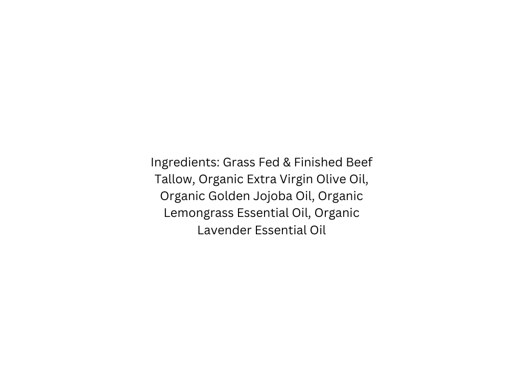 List of ingredients on a white background