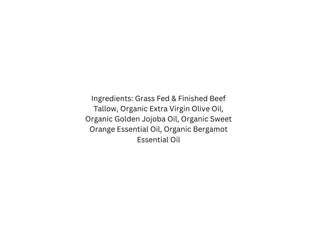 List of ingredients on a white background